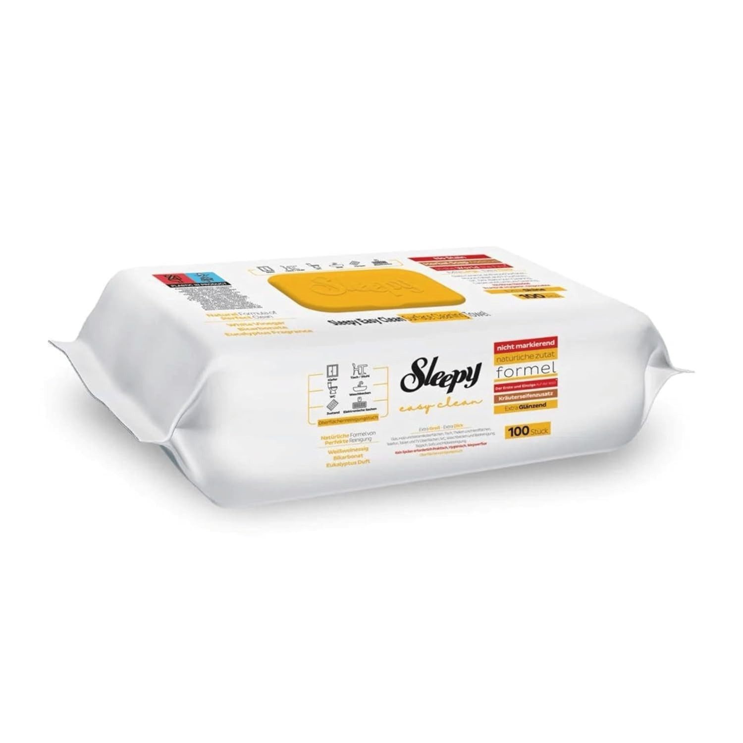 Uzman Sleepy Easy Clean im Set Reinigungstücher Feuchttücher Reinigung Reinigungstücher (Fusselfrei – hinterlässt keine Rückstände, Reißfest, Saugstark) – Bild 2 von 2