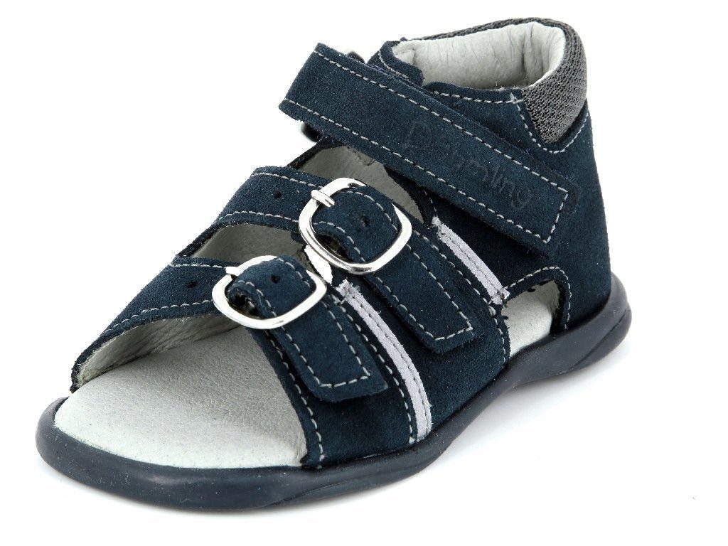 Däumling Lauflern-Sandale blau kombin Lauflernschuh | Lauflernschuhe