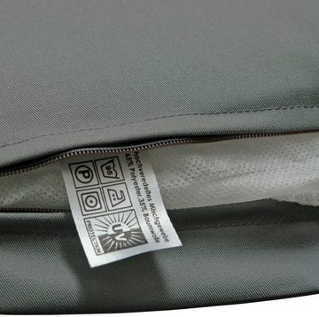 indoba Hochlehnerauflage Premium, (1 St), extra dick - Grau- IND-70422-AUHL