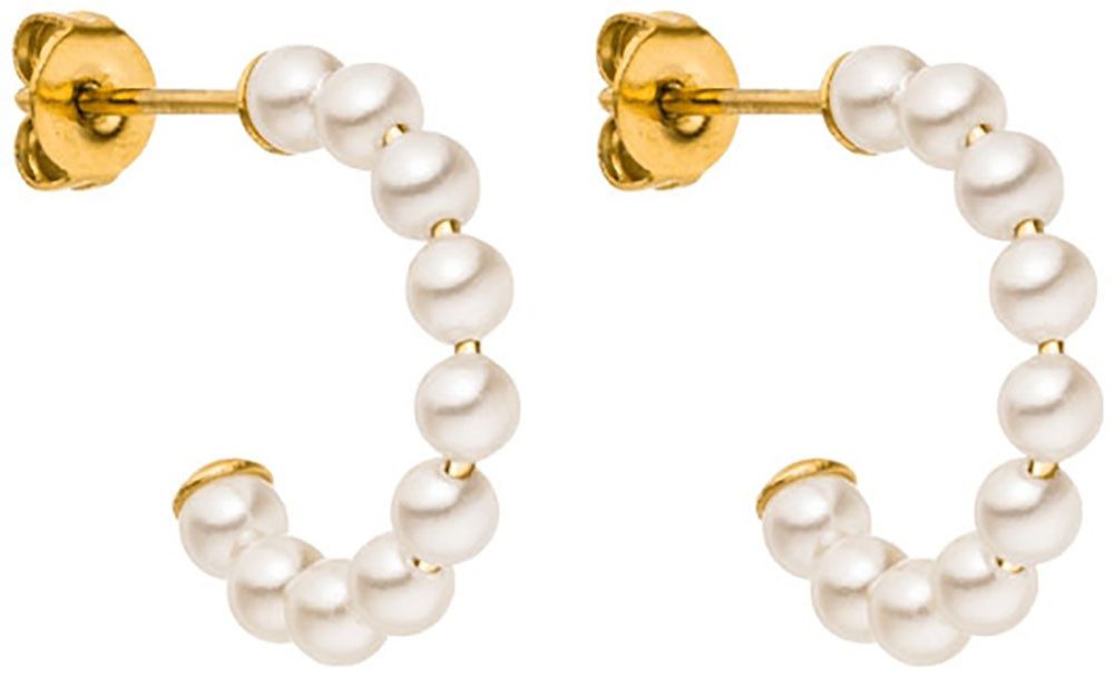Purelei Paar Creolen Schmuck Geschenk Pure Soul Ohrringe, 23171, mit Muschelperle