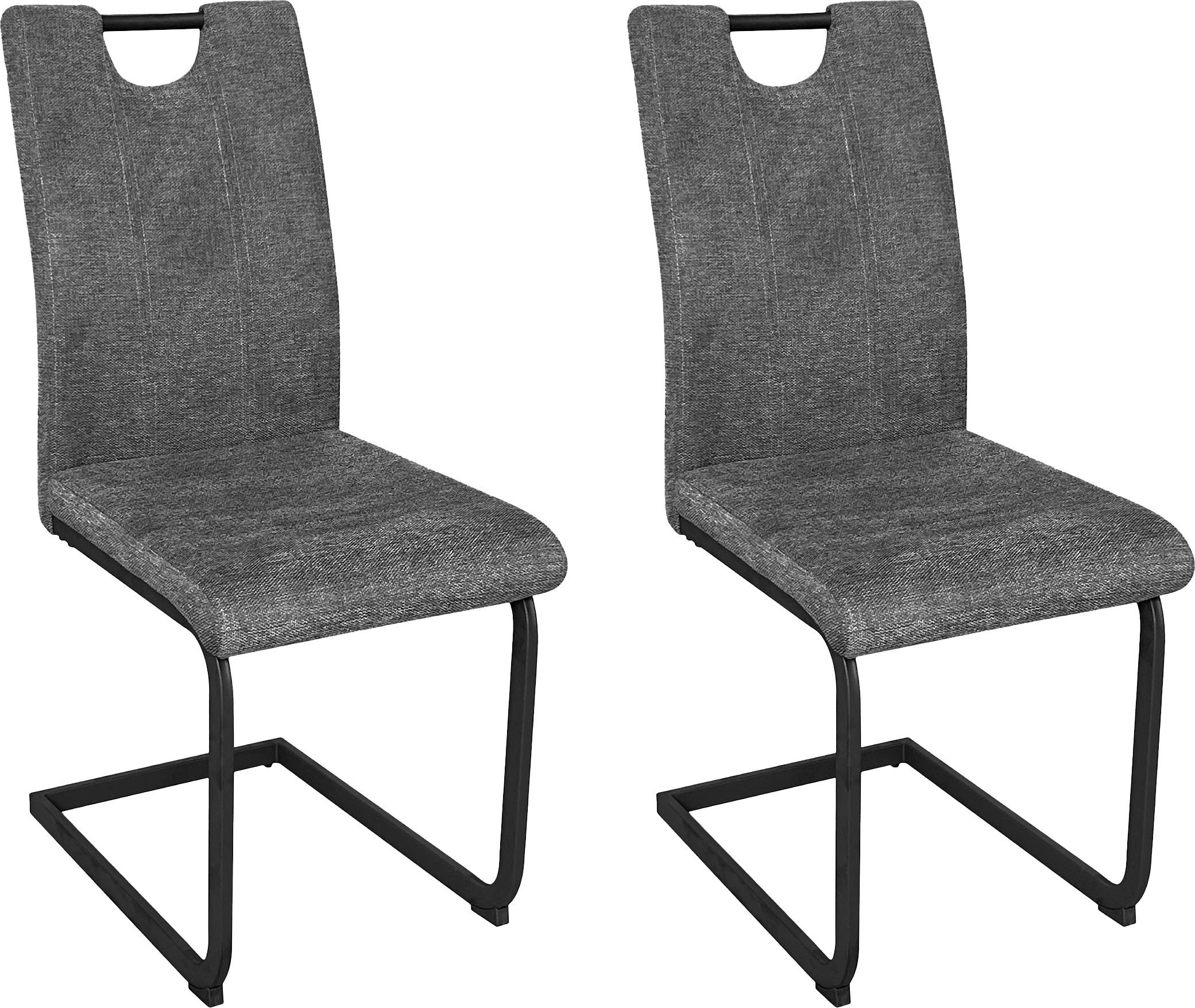 byLIVING Freischwinger Banff (Set, 2 St), mit Griff, Gestell Metall schwarz günstig online kaufen