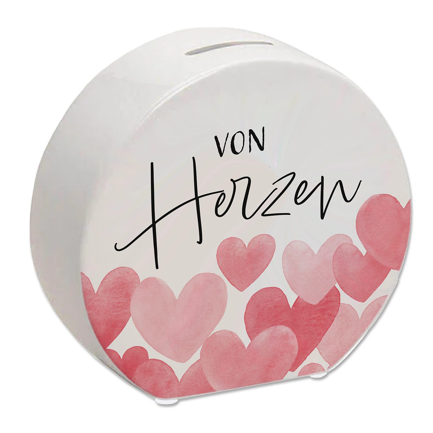 speecheese Spardose Herzen Spardose mit Spruch Von Herzen, Sparschwein