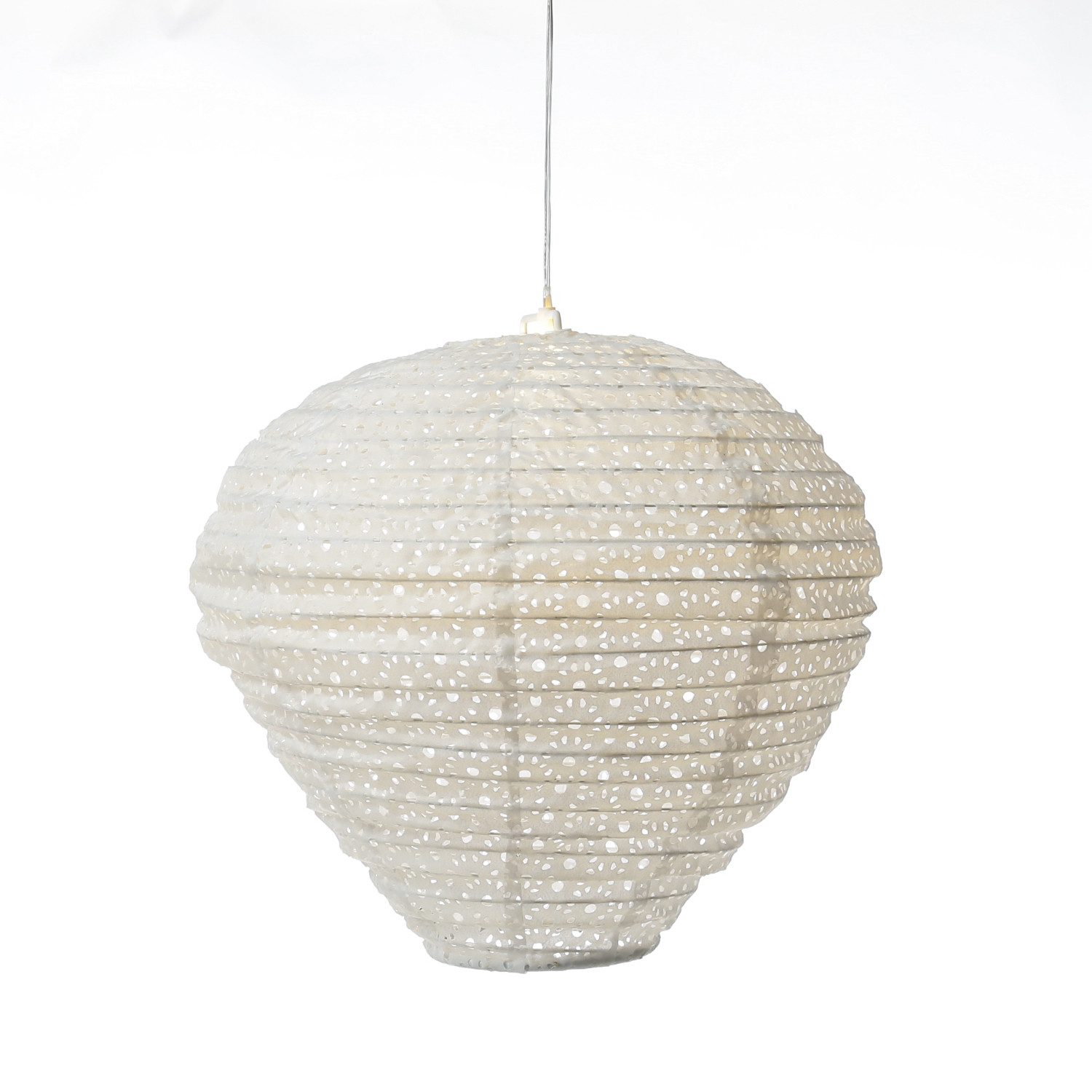 MARELIDA LED Lampion Solar Gartenlampion Ballon weiß D: 30cm Balkon Terrasse 2er Set, LED Classic, warmweiß (2100K bis 3000K)