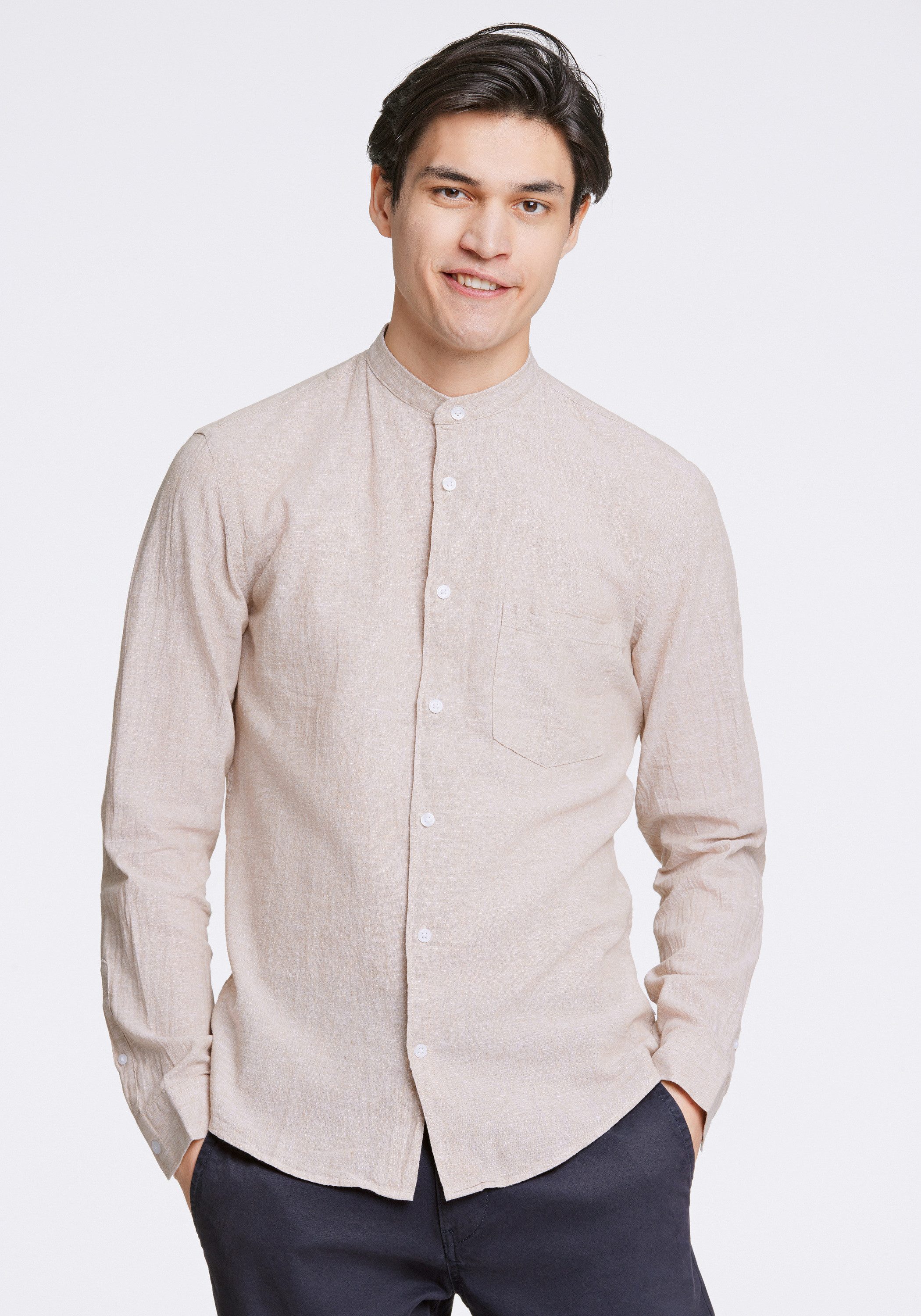 LINDBERGH Leinenhemd Leinenhemd Slim Fit günstig online kaufen
