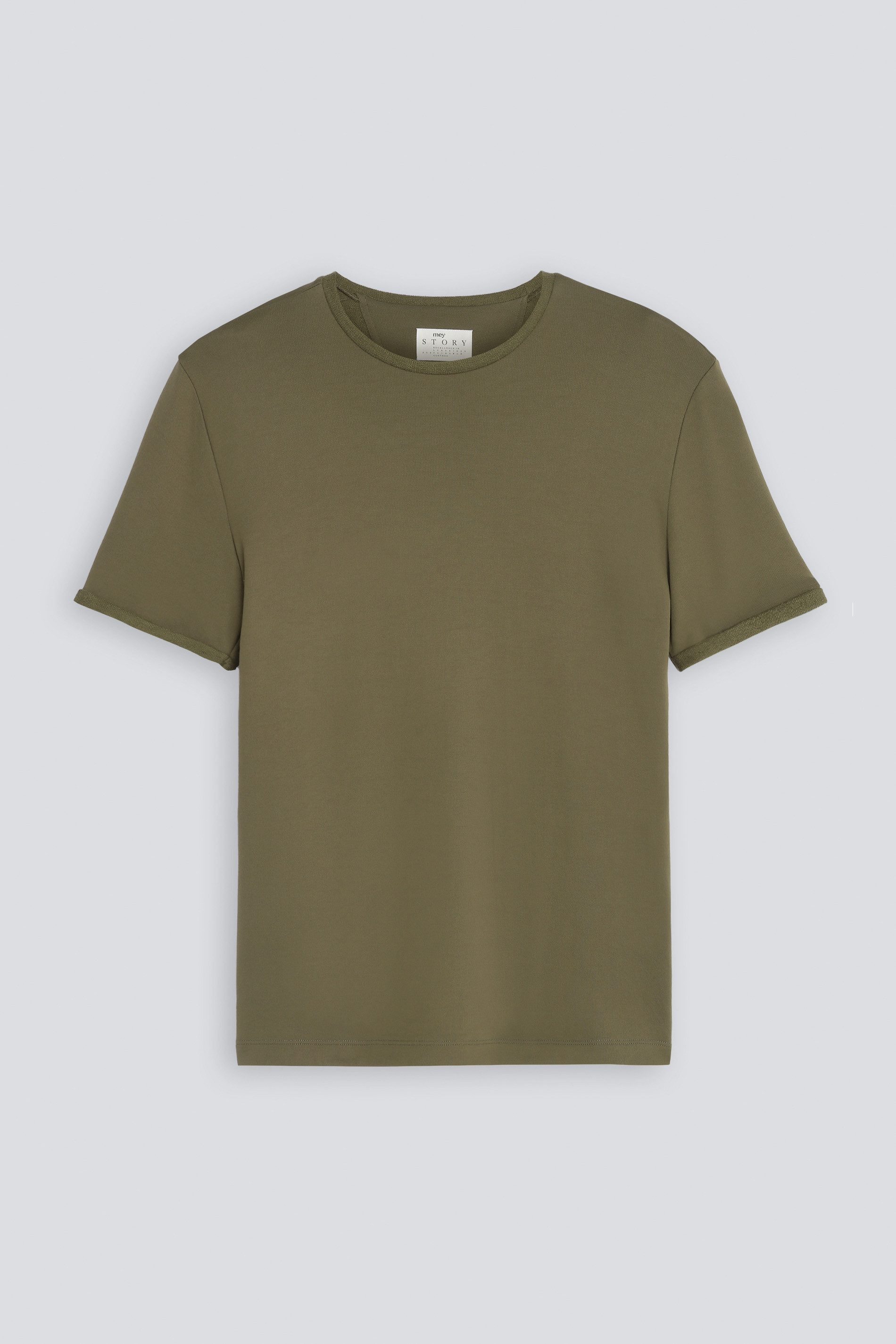 Mey T-Shirt Mey Herren Crew Neck Shirt Serie La Struttura Uni (1-tlg)