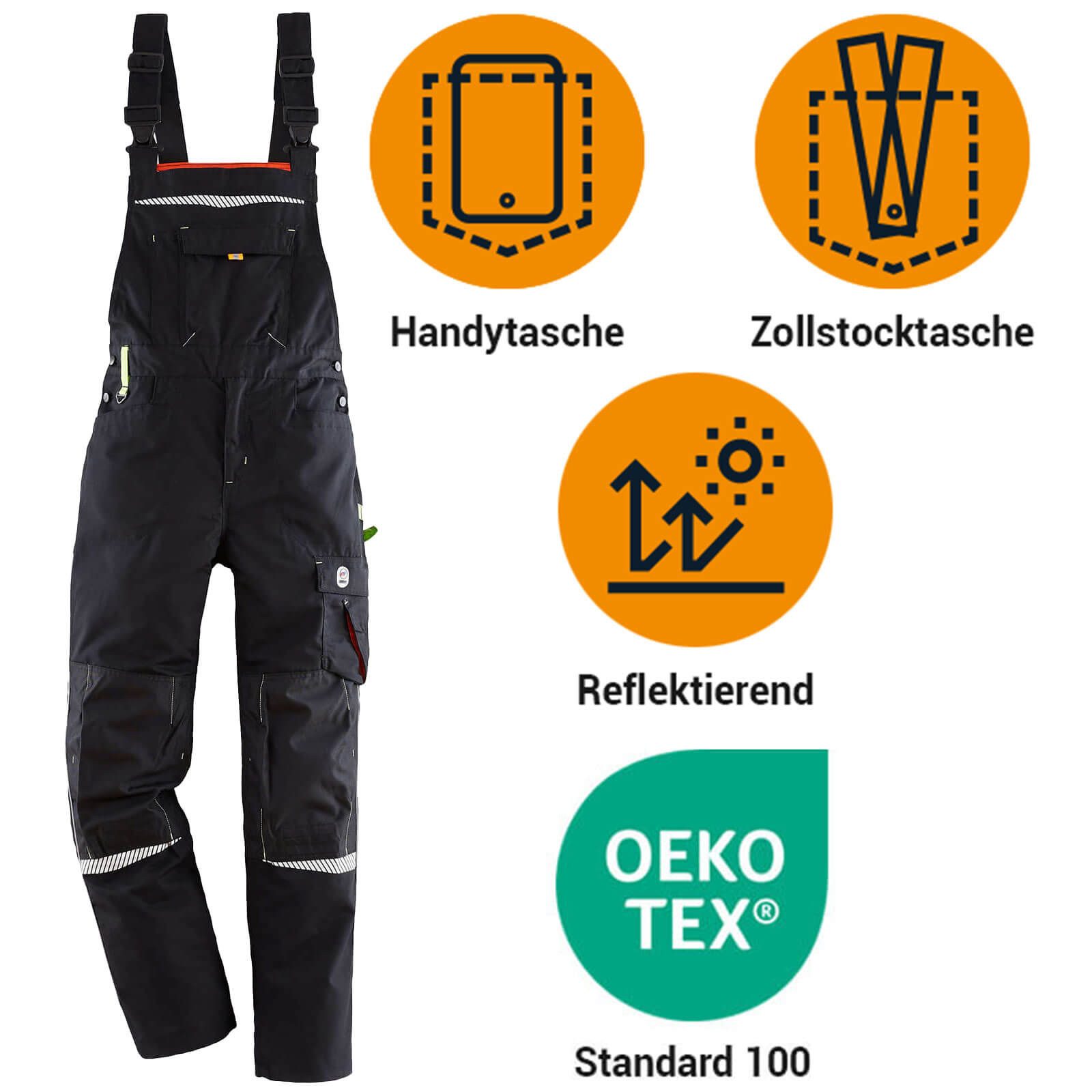 Terrax Workwear Arbeitslatzhose Herren Latzhose für die Arbeit - Lange Arbe günstig online kaufen