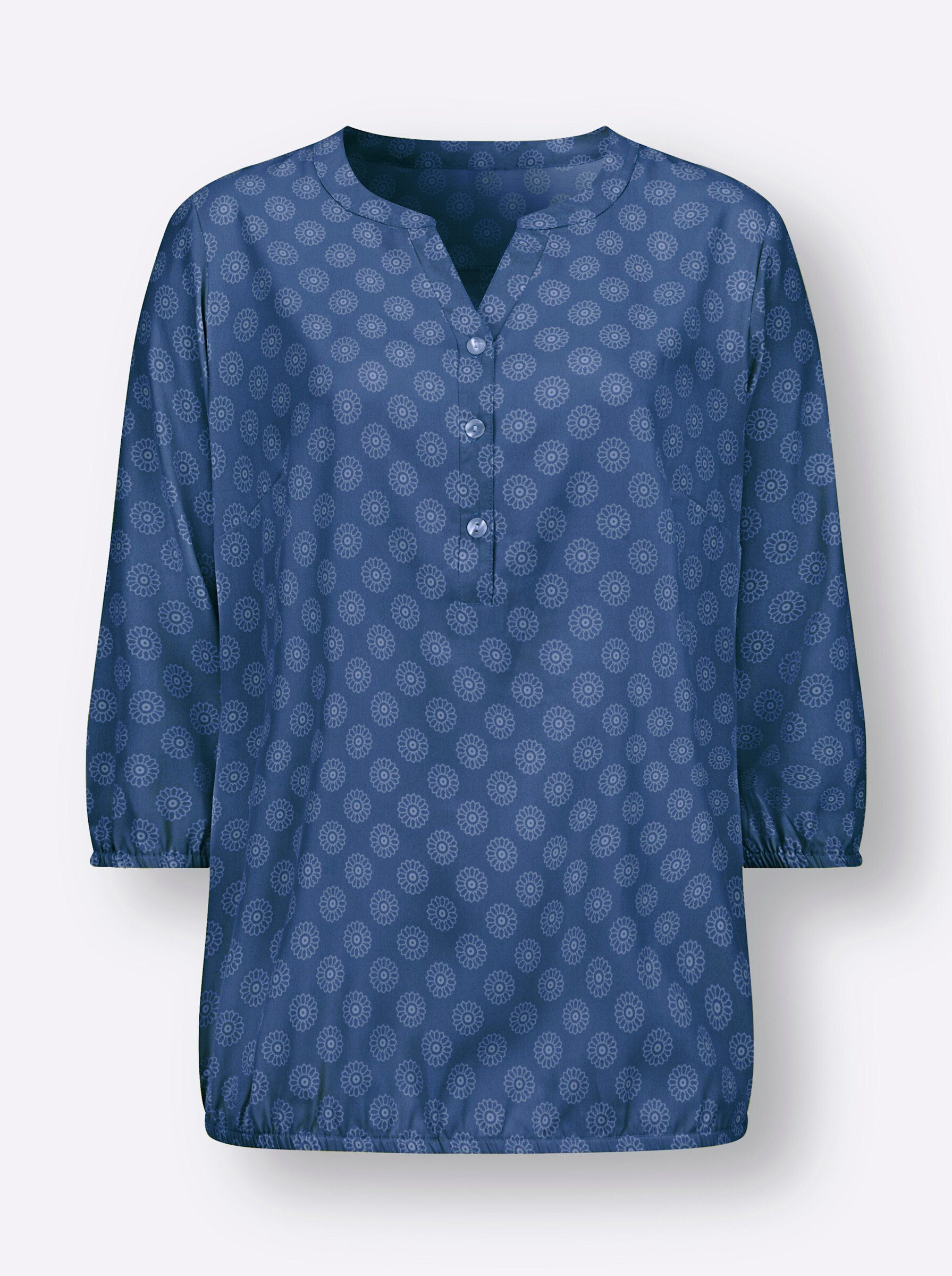 Sieh an! Klassische Bluse Schlupfbluse 3/4-Arm