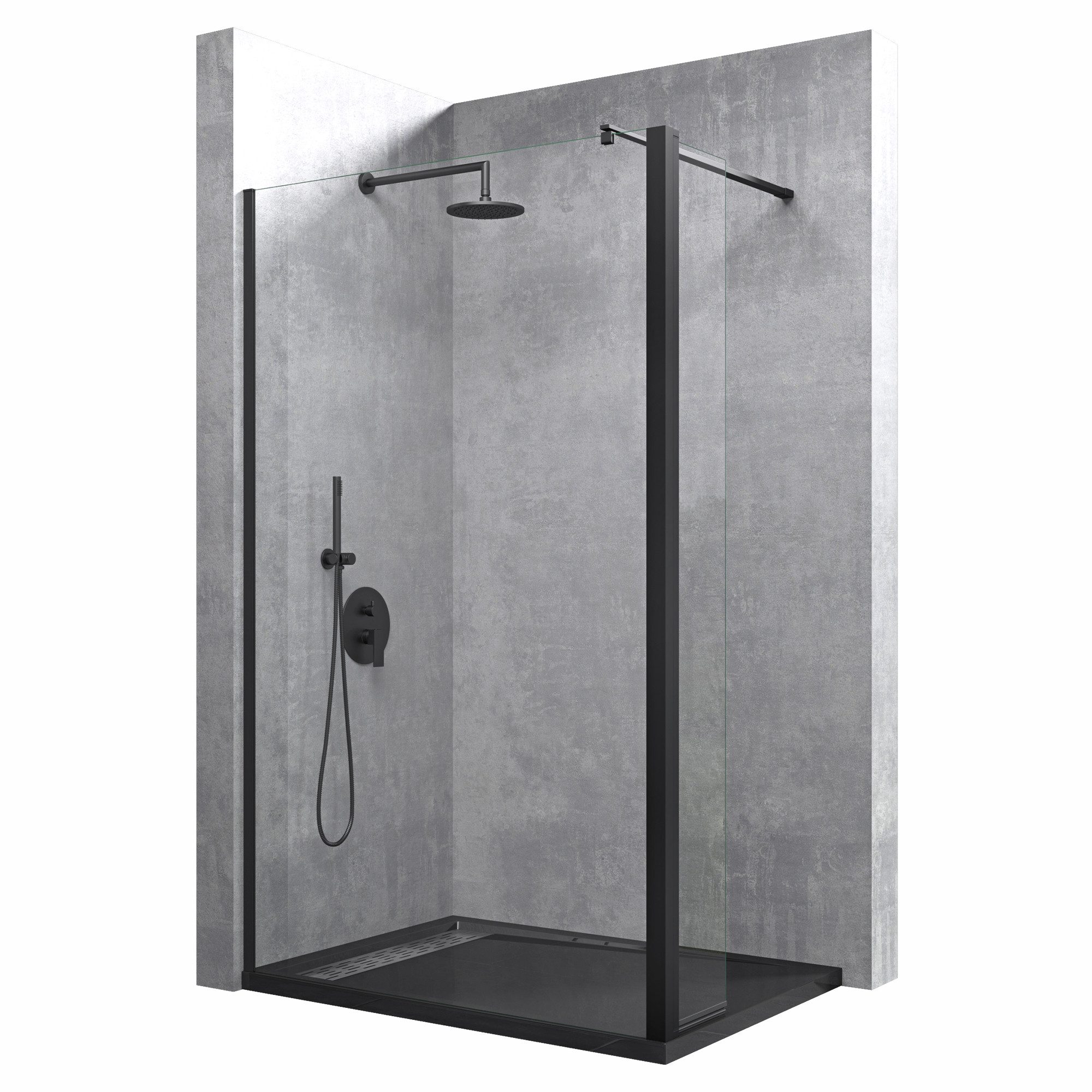 doporro Walk-in-Dusche Duschwand für Dusche Duschabtrennung Nano Glas Dusch günstig online kaufen