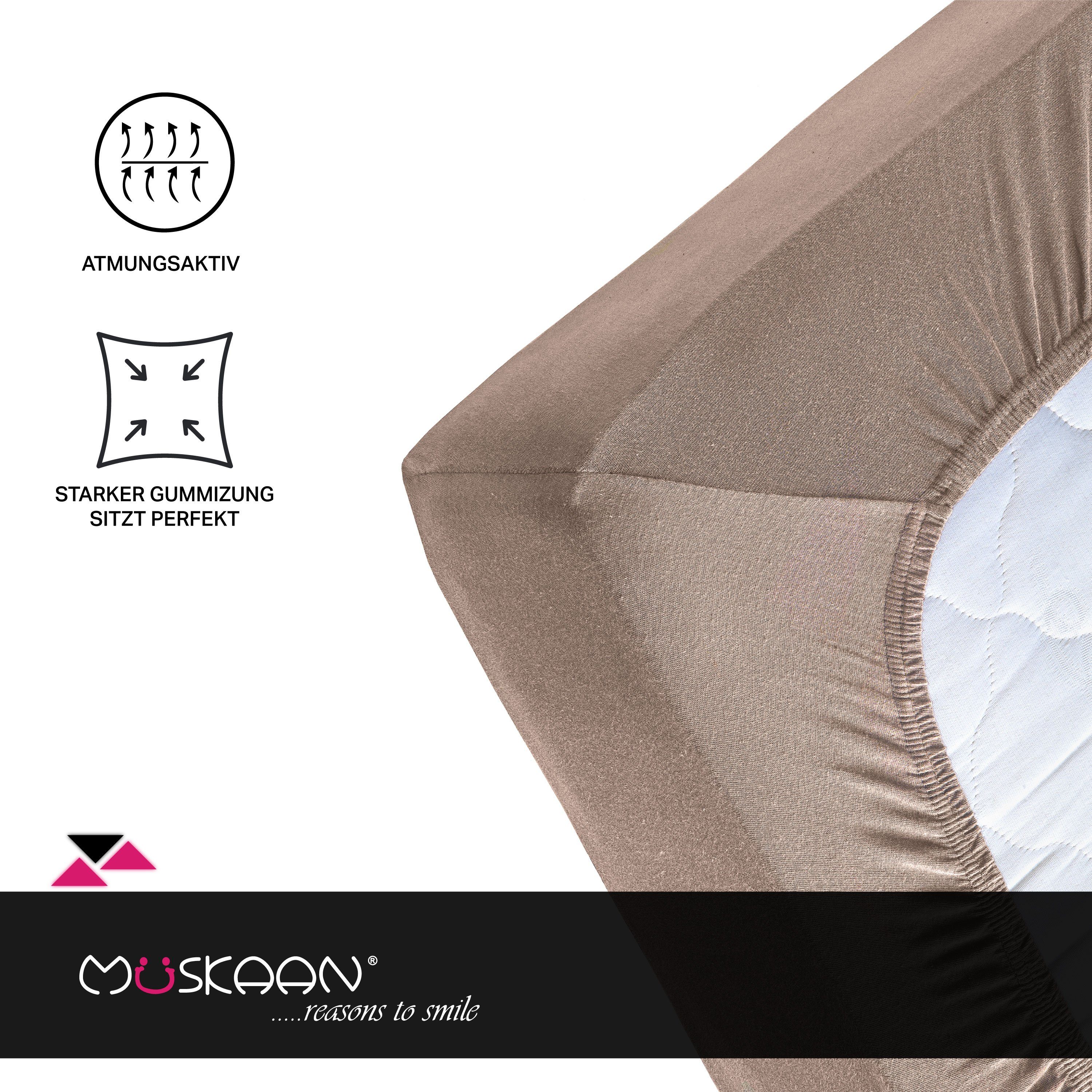 Müskaan Spannbettlaken 180x200 - 200x220 Boxspringbett günstig online kaufen