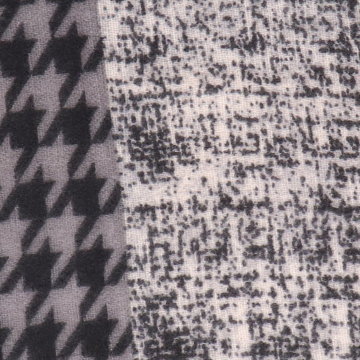 Modeschal Hahnentritt-Patch, schwarz Accessoires halsüberkopf mit Wolle