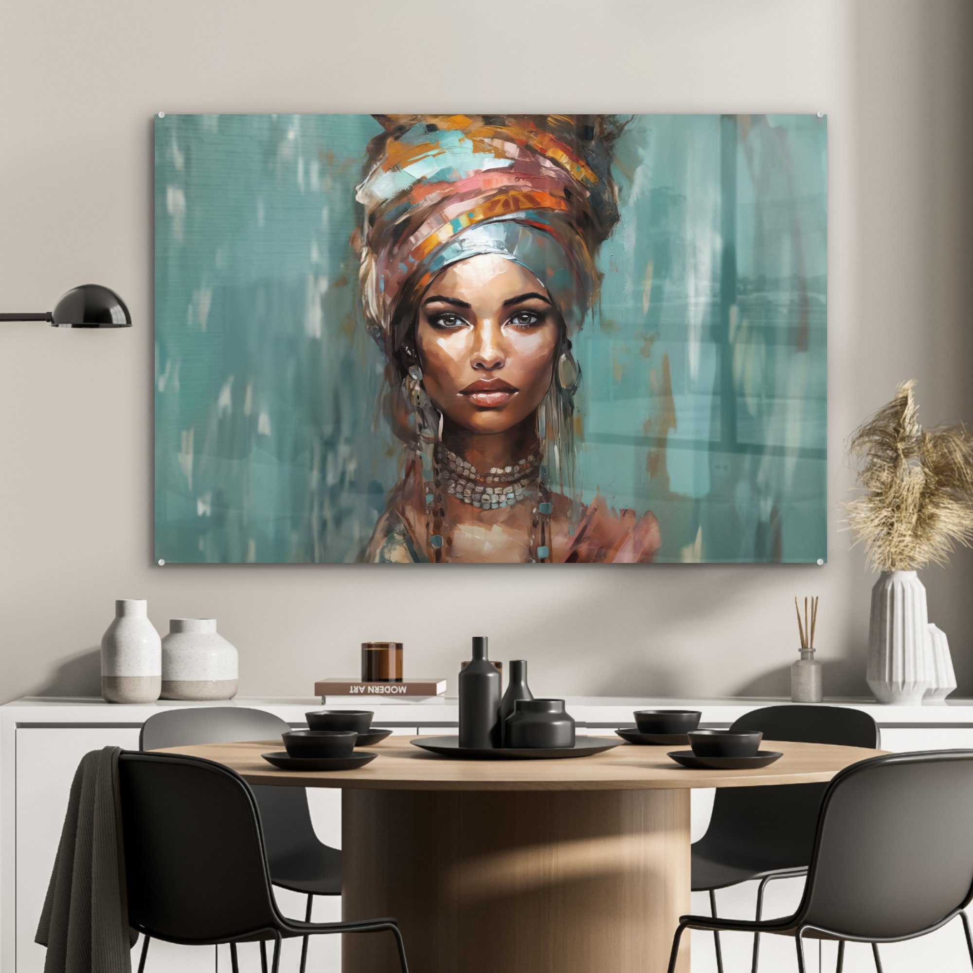 MuchoWow Acrylglasbild Frau - Kunst - günstig online kaufen