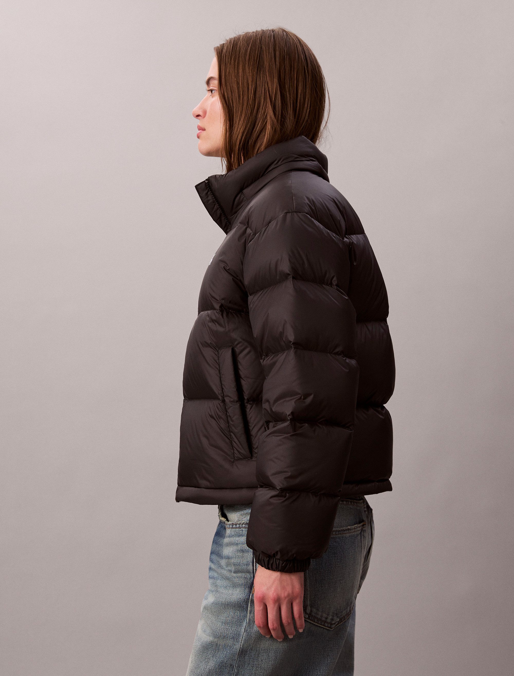 Calvin Klein Jeans Steppjacke ESSENTIAL MIDWEIGHT PUFFER JACKE Mit Rundhalsausschnitt, regular fit