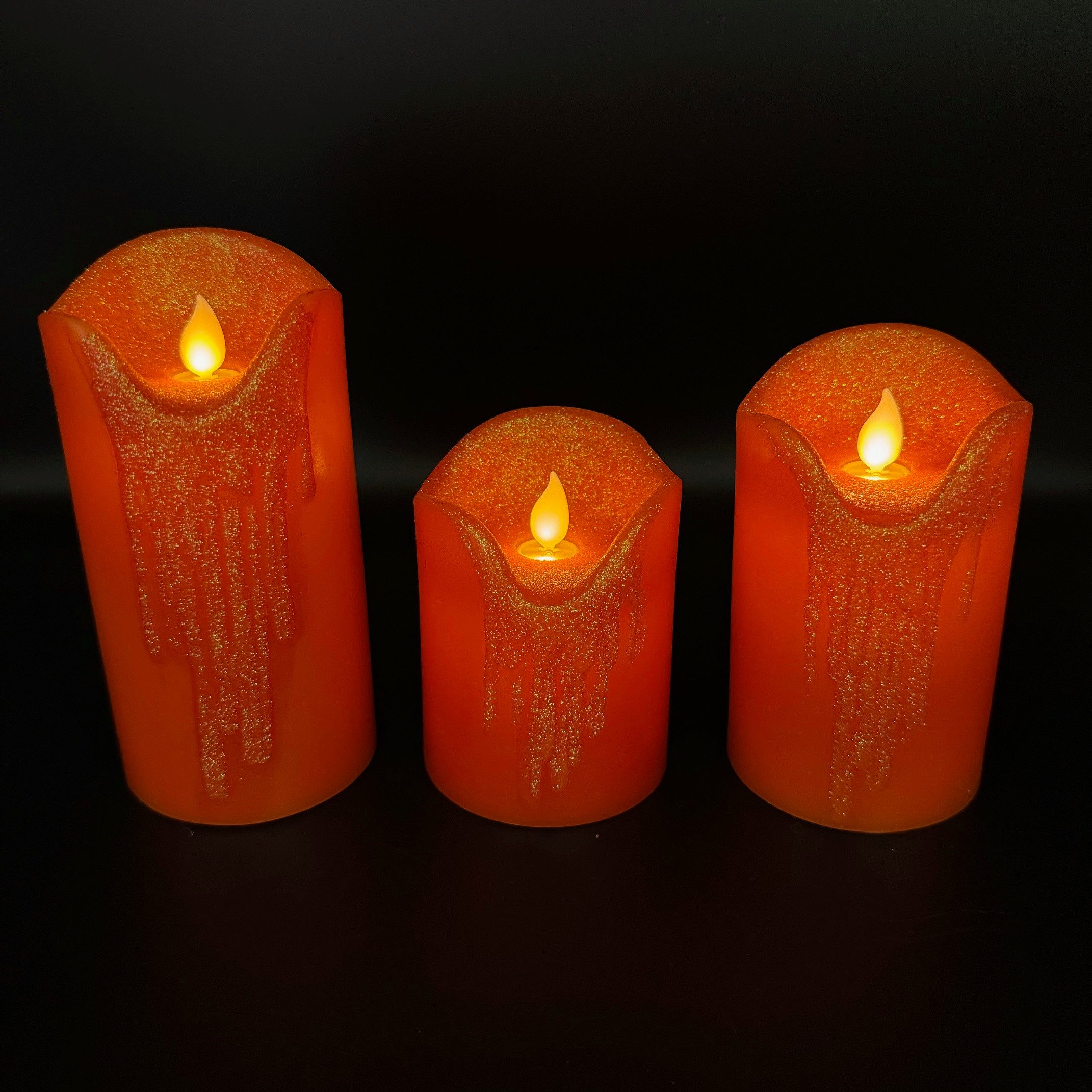 Online-Fuchs LED-Kerze 3er Set LED-Kerzen mit Timer und ...