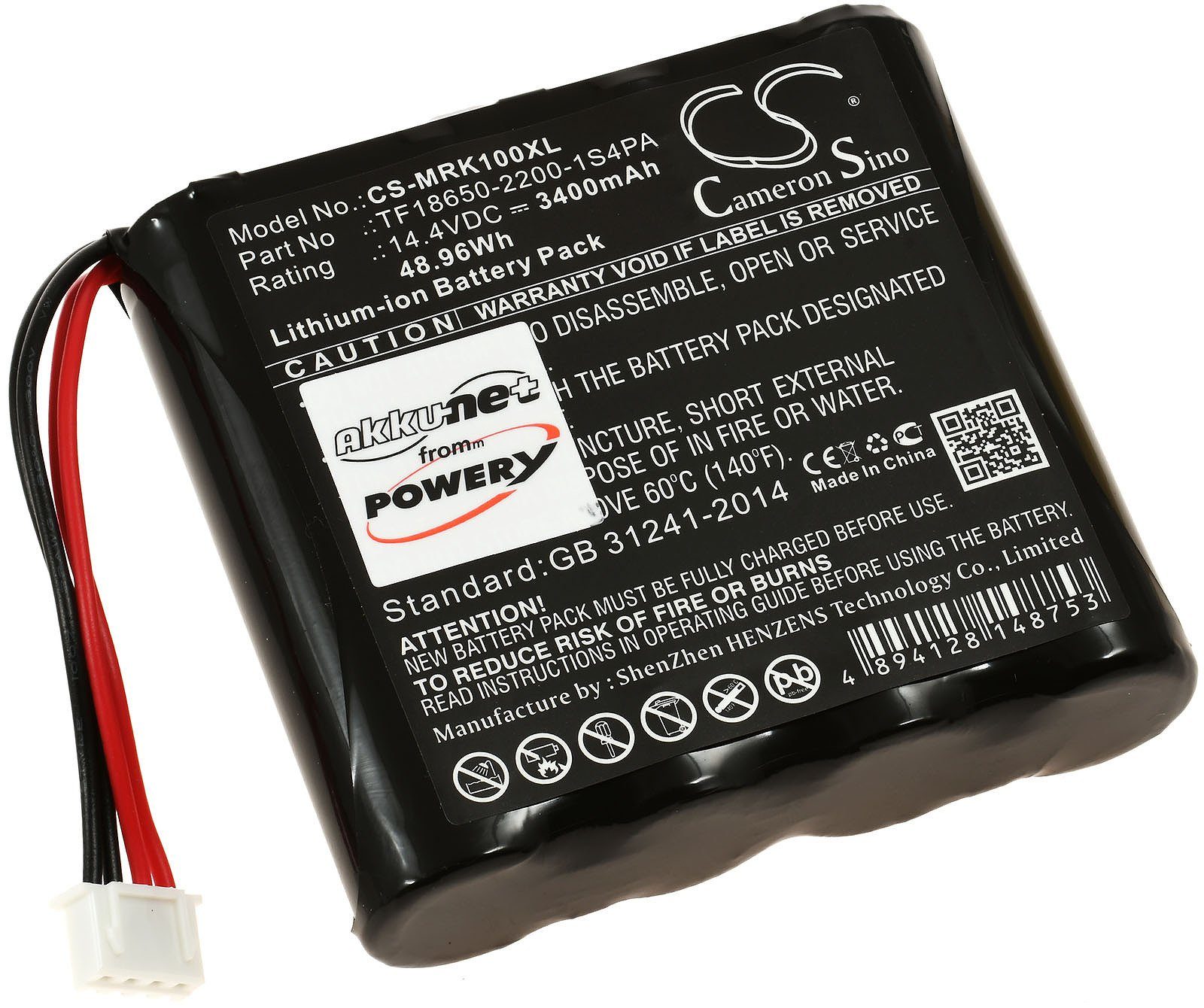 Powery 3400 Akku mAh (14.4 V)