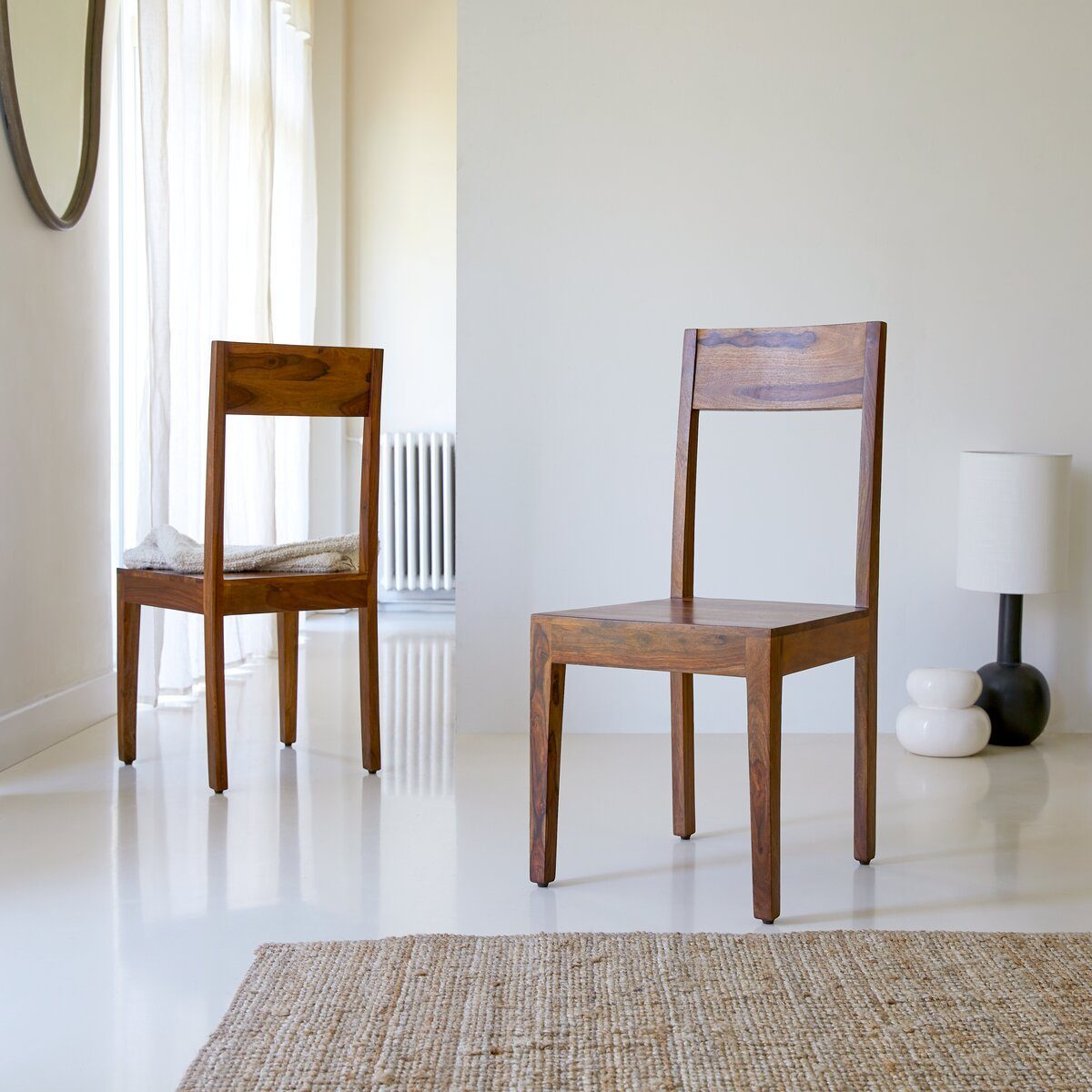 Tikamoon Esszimmerstuhl Holz Stuhl aus Palisanderholz Esszimmer Neu Serie