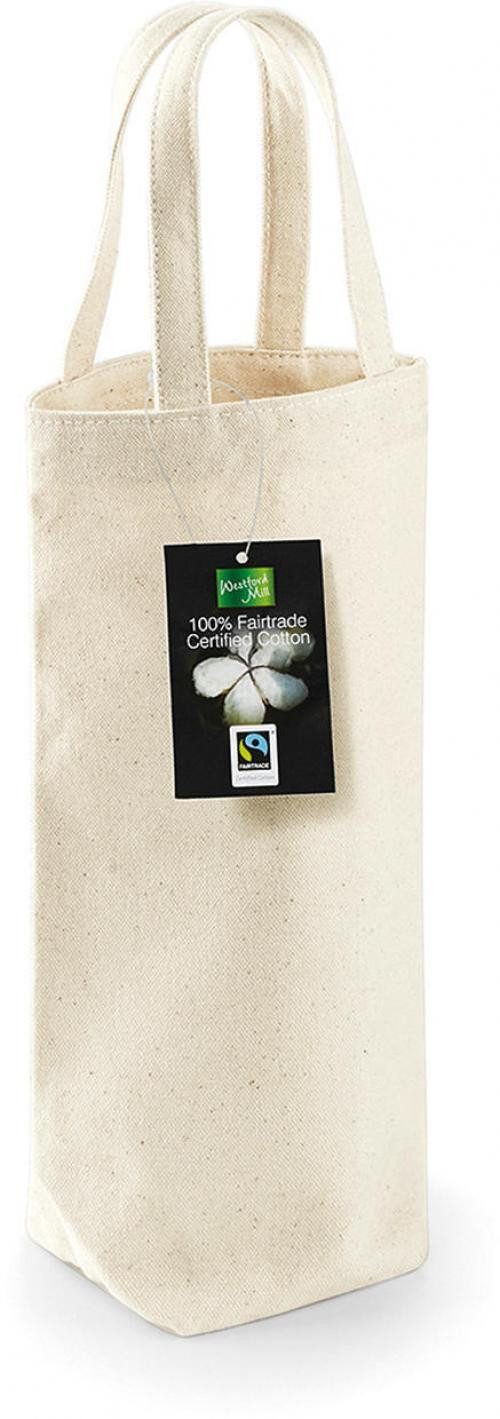 Westford Mill Umhängetasche Fairtrade Cotton Bottle Bag 8 x 27 x 8 cm