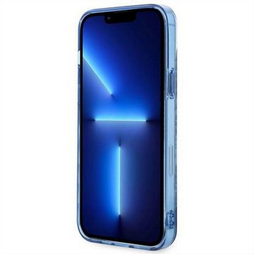 Guess Handyhülle GUESS Schutzhülle für Apple iPhone 14 Plus Cover Etui Hard Case Niebieski Blau