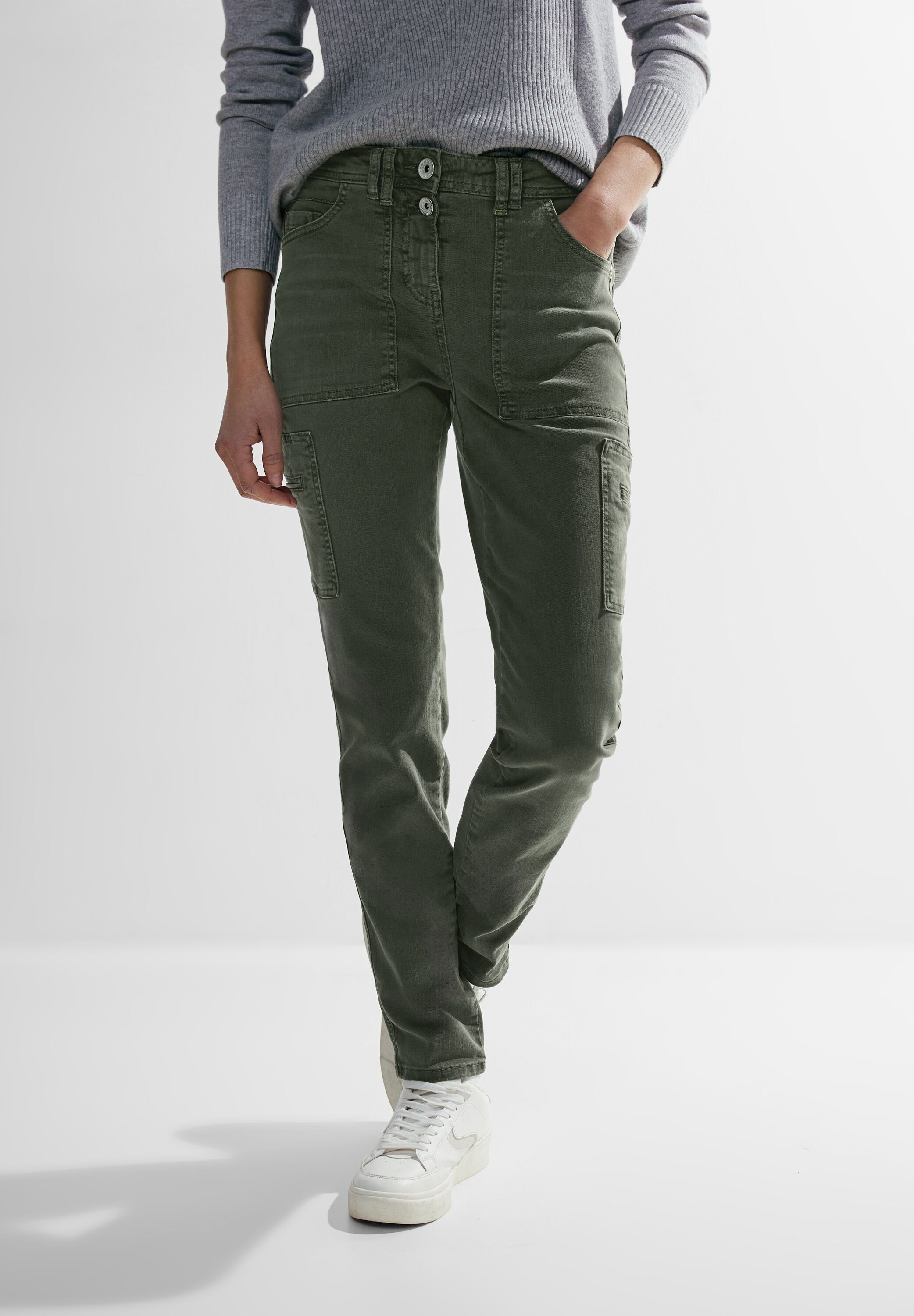 Cecil Cargojeans Style Color Toronto Cargo Seitentaschen mit