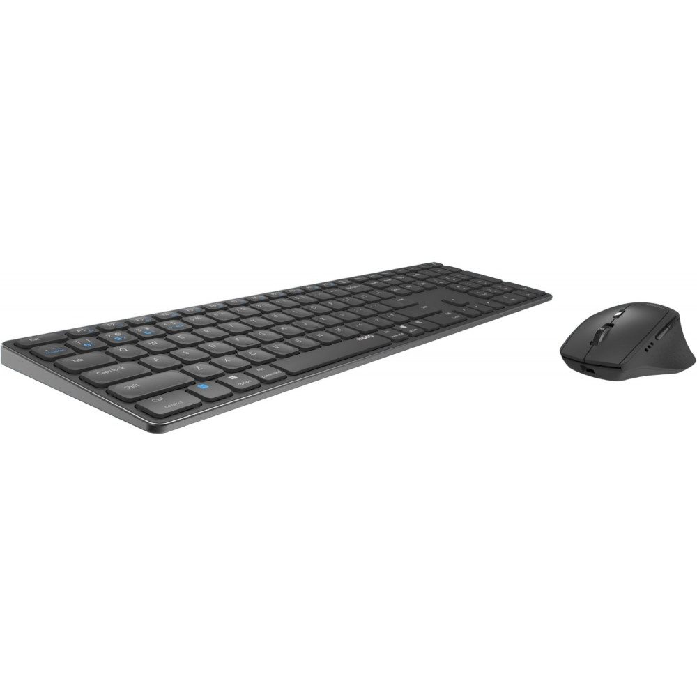 Rapoo Rapoo 9800M Set kabellose Tastatur dunkelgrau. Tastatur (kabellos)
