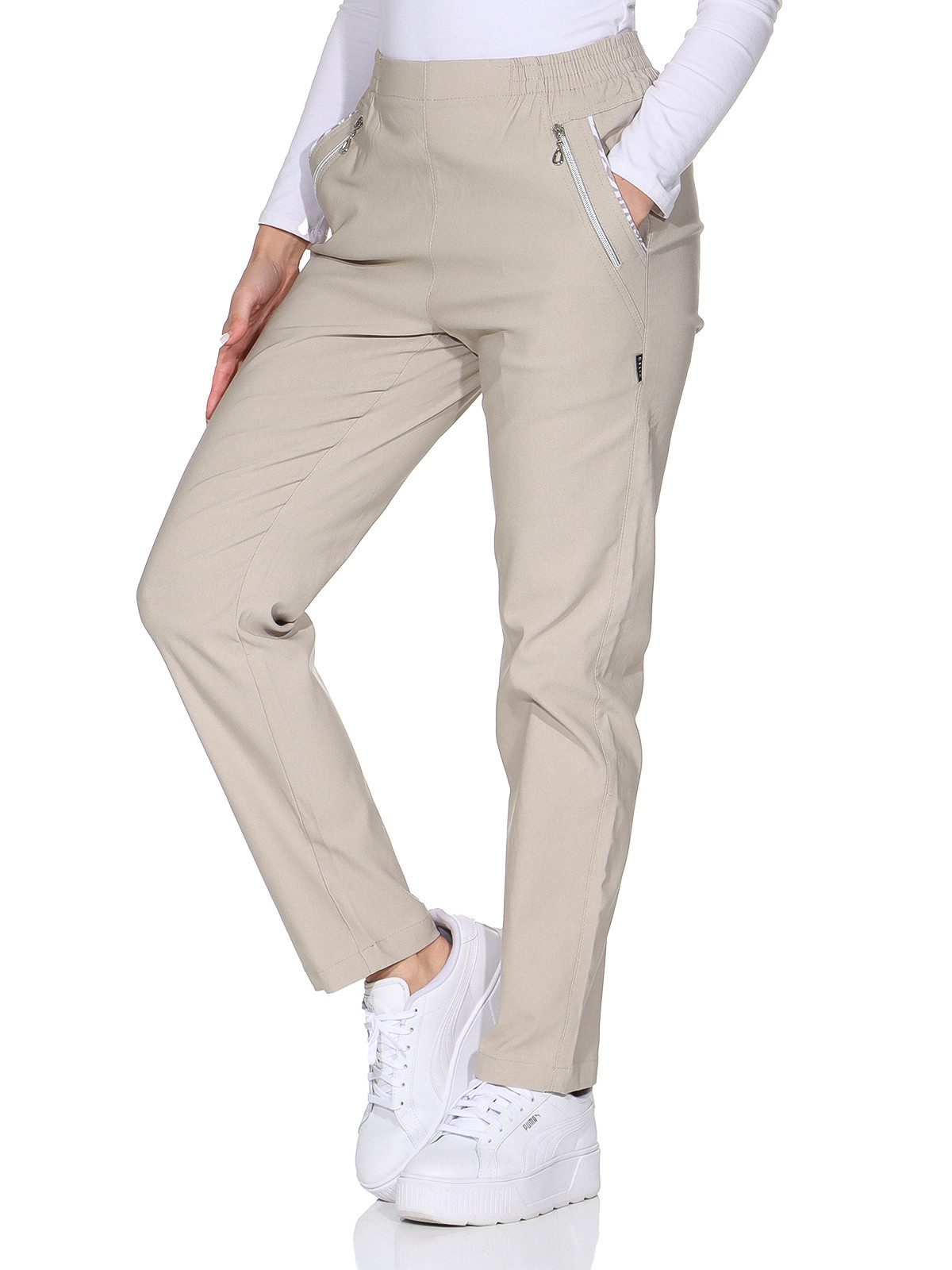 OriginalYou Schlupfhose Damen Stoffhose leichte Stretchhose günstig online kaufen
