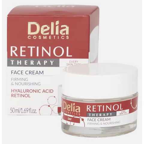 Delia Anti-Aging-Creme Delia Gesichtscreme 50 ml Retinol Therapy straffend und pflegend
