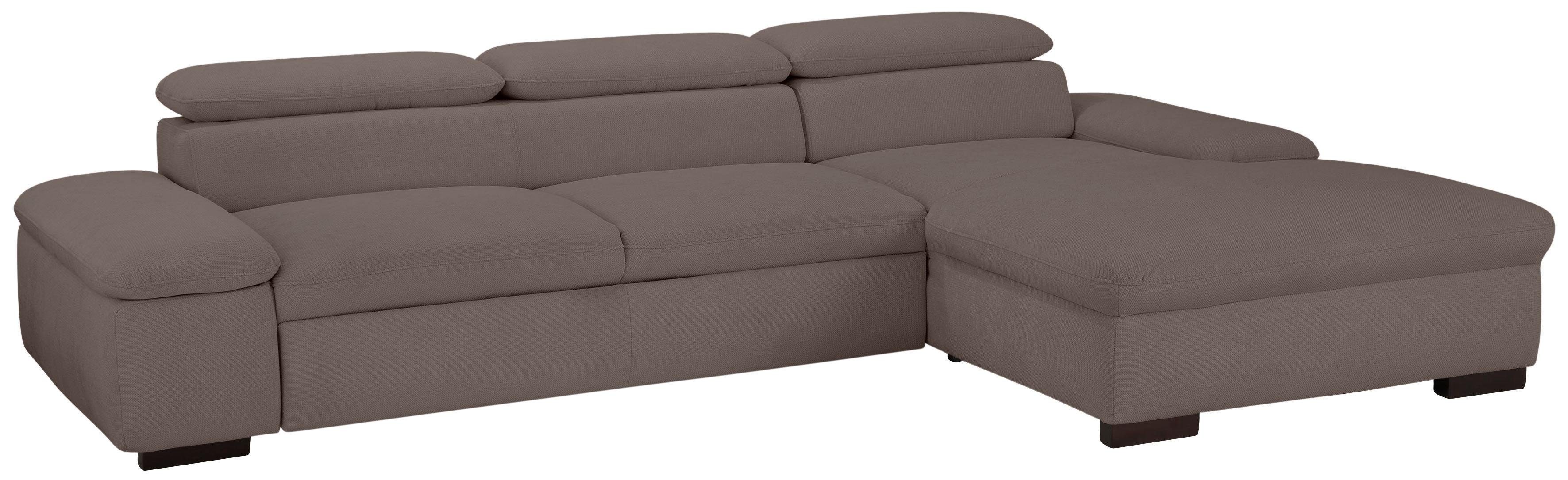 OTTO home Ecksofa Alberto L-Form, mit Kopfteilverstellung, wahlweise mit Schlaffunktion