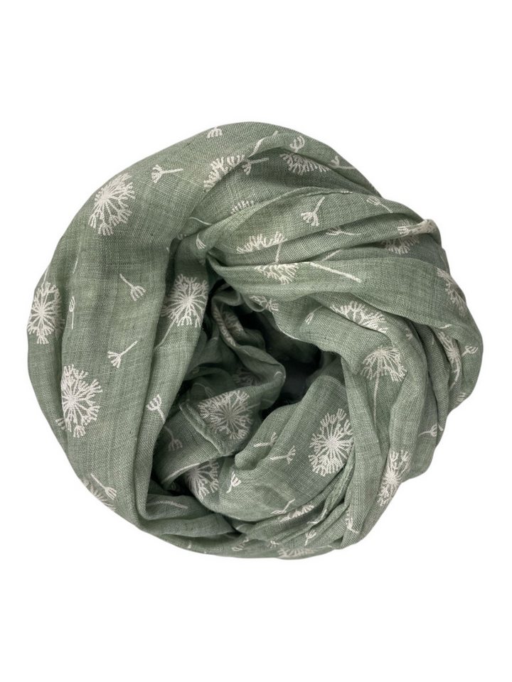 Taschen4life Loop Damen Sommer Schal SS-731 mit Pusteblumen print, Trend Muster, Farbwahl, Tücher & Schals