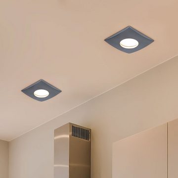 etc-shop LED Einbaustrahler, LED-Leuchtmittel fest verbaut, Warmweiß, 4er Set LED Decken Einbau Leuchten Flur Spots Strahler