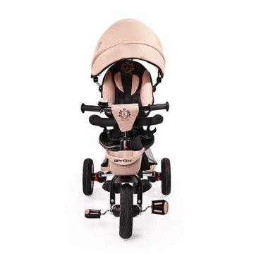 Byox Dreirad Tricycle Flexy Lux 3 in 1, Dreirad, klappbar, Gummireifen, drehbarer Sitz