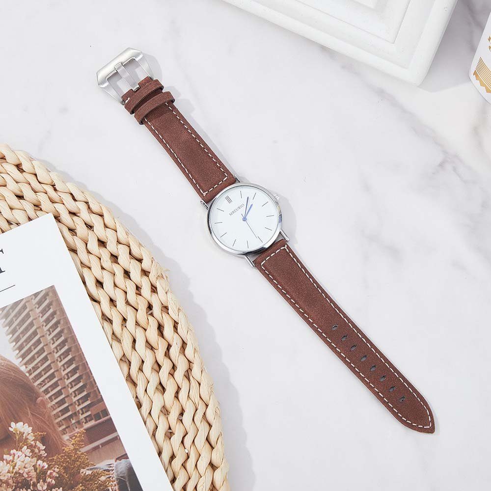 Ersatzarmband Armband 20mm Uhren, 18mm Smartwatch-Armband Silber mit BTTO 22mm Edelstahl Schnalle, Leder für Uhrenarmband Braun 24mm