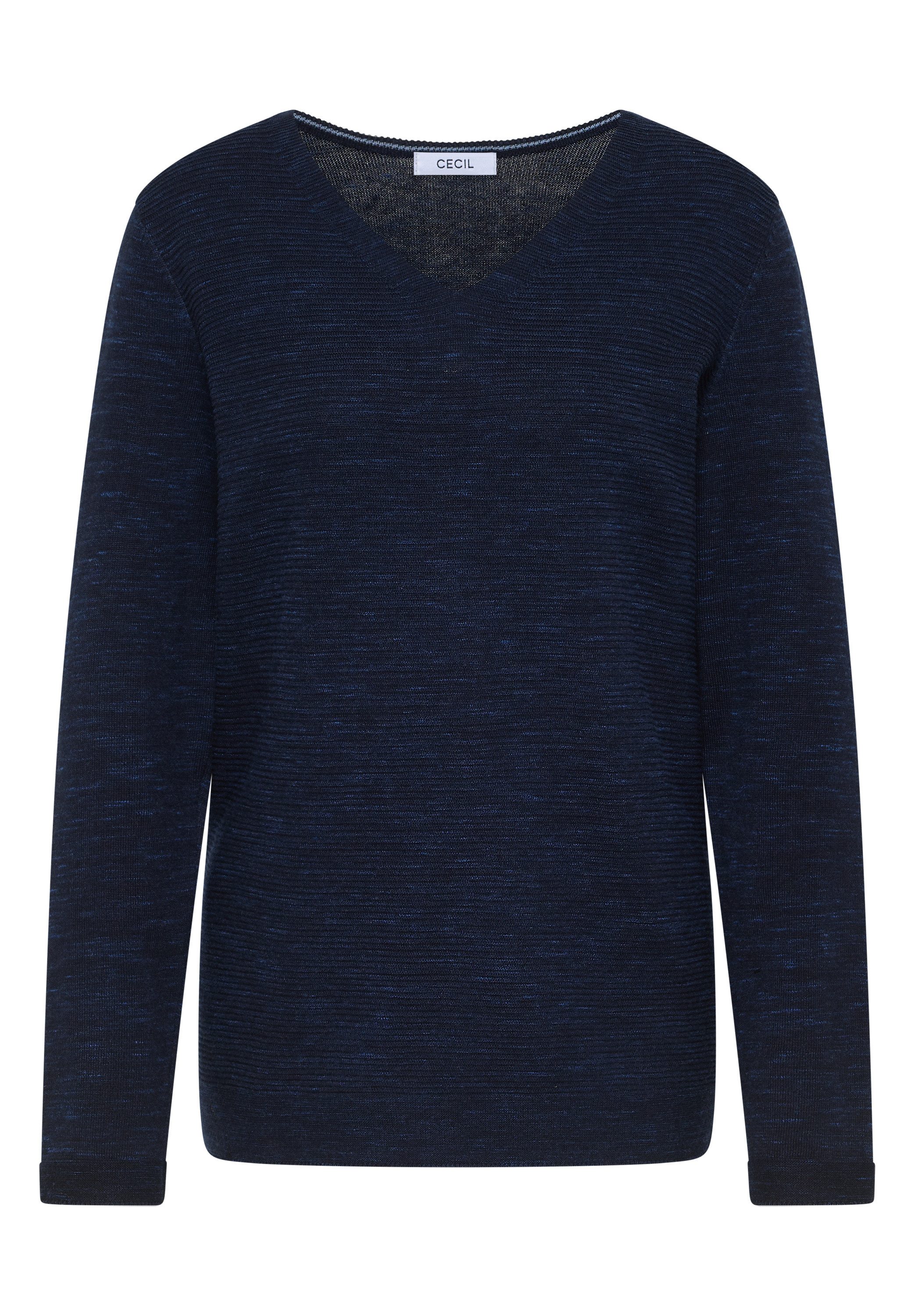 deep blue heather melange