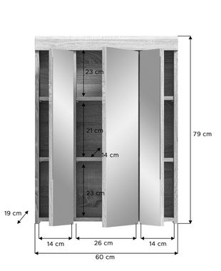 INOSIGN Badmöbel-Set Siena, (Set, 2-St), Badmöbel, Spiegelschrank, Waschbeckenunterschrank