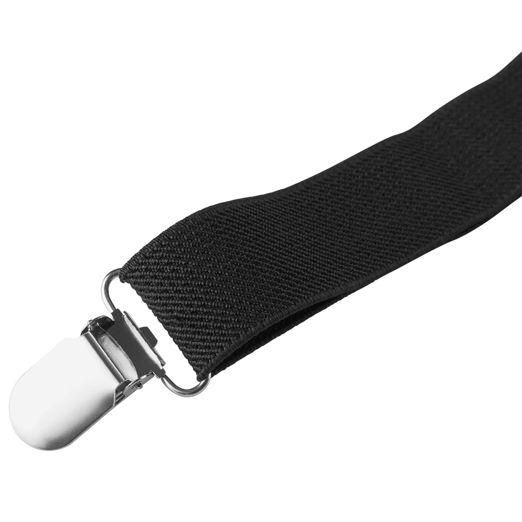 dressforfun Hosenträger Hosenhalter, Leicht und angenehm zu tragen, Individuell verstellbar (Hosenheber, Konfektionsgröße 0 in schwarz) Unisex-Hosenträger in Ei – Bild 4 von 4
