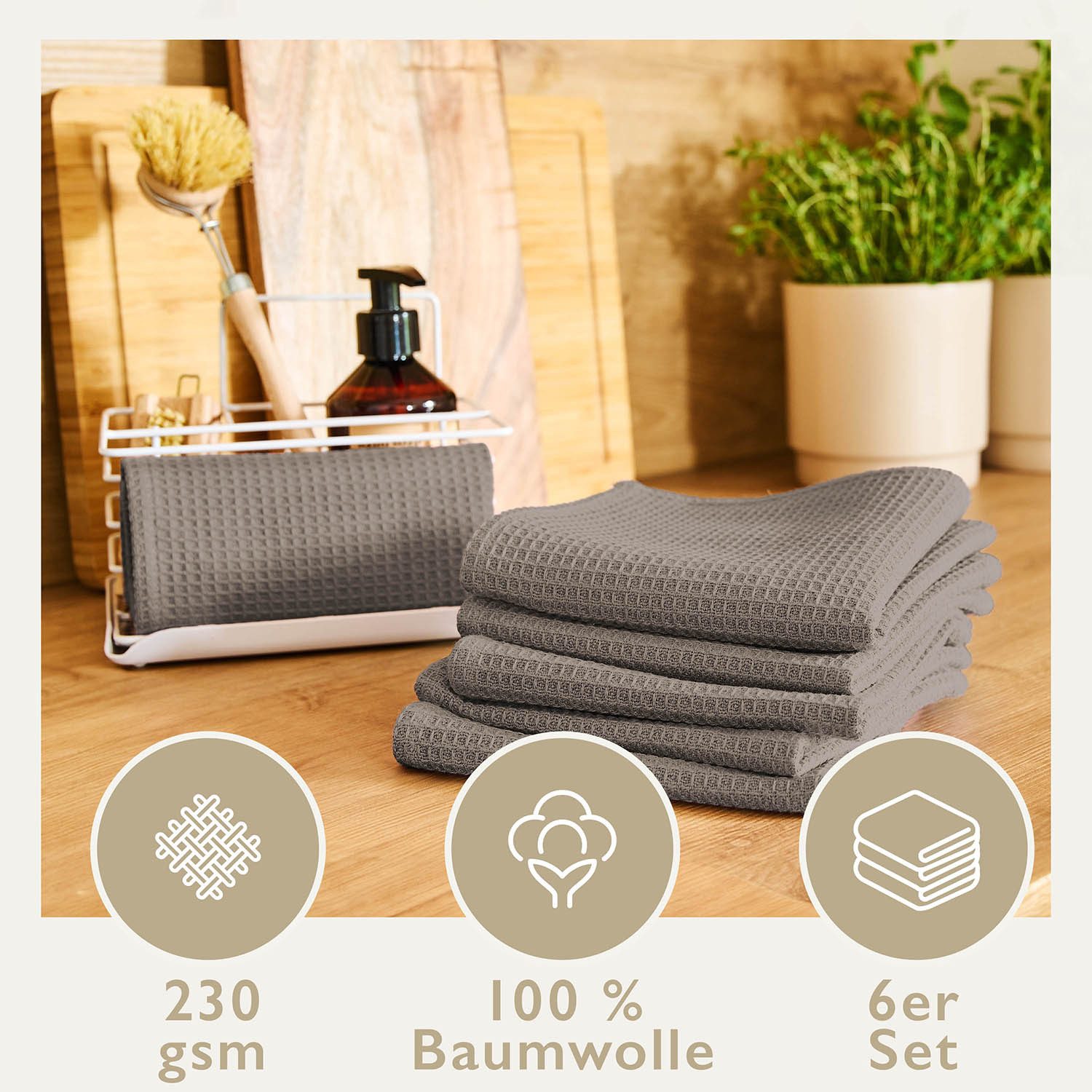 Blumtal Geschirrtuch Set 50x70 oder 30x30 günstig online kaufen