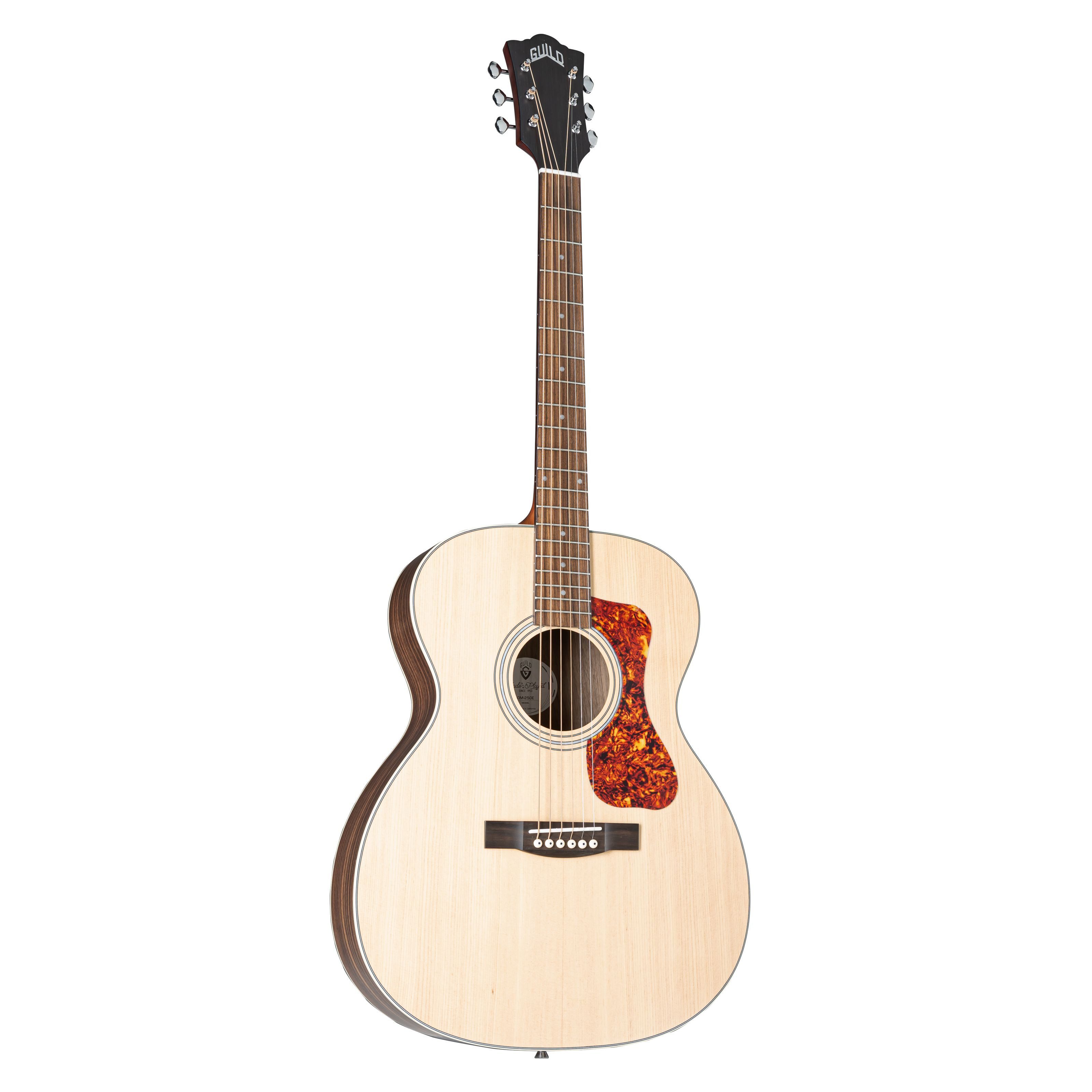 Guild Westerngitarre, Westerngitarren, 000/OM Gitarren, OM-250E Limited Archback Natural - Westerngitarre