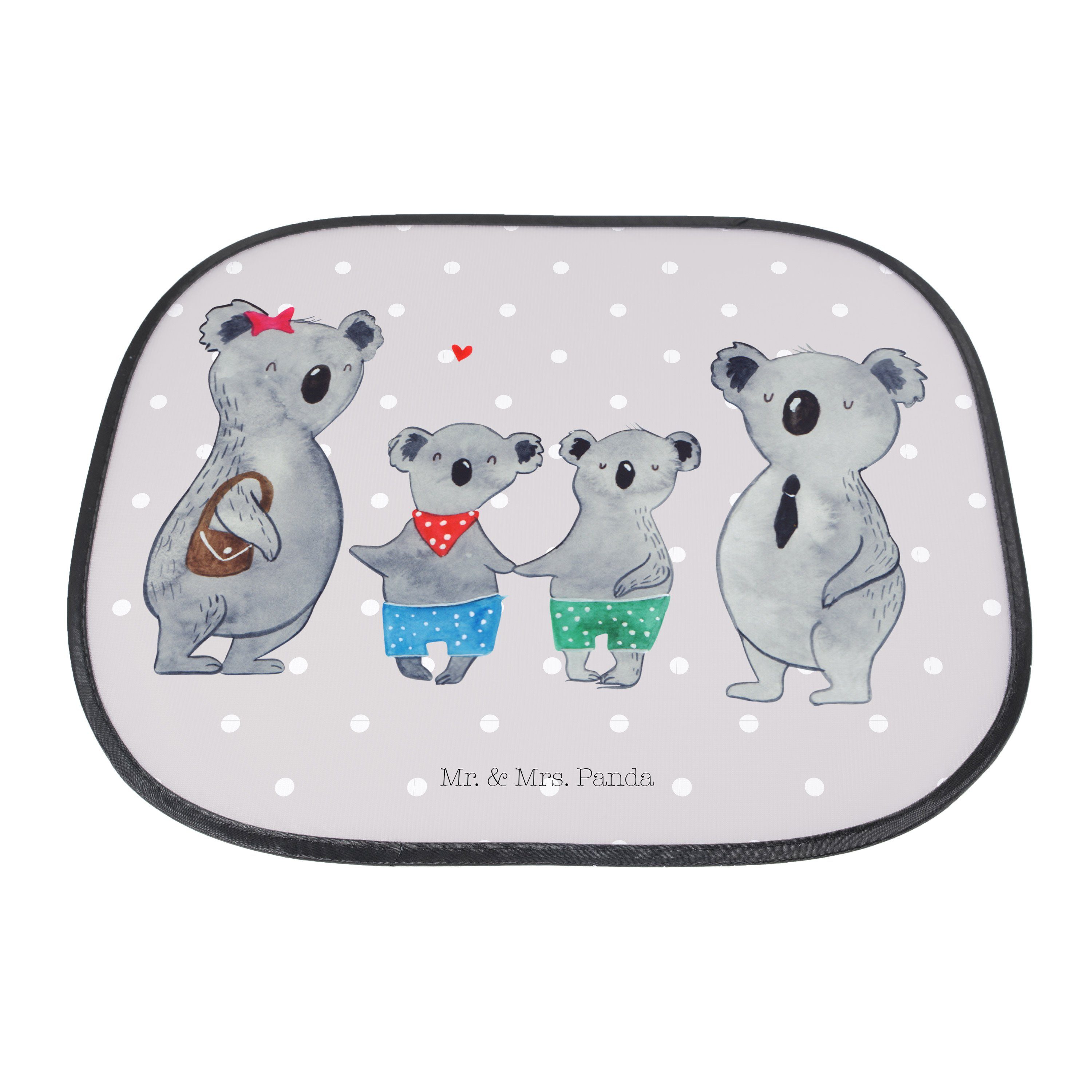 Sonnenschutz Geschenk, zusammen, Grau Koala - Mrs. Seidenmatt zwei Mr. & - Pastell Panda, Sonnenschutzf, Familie