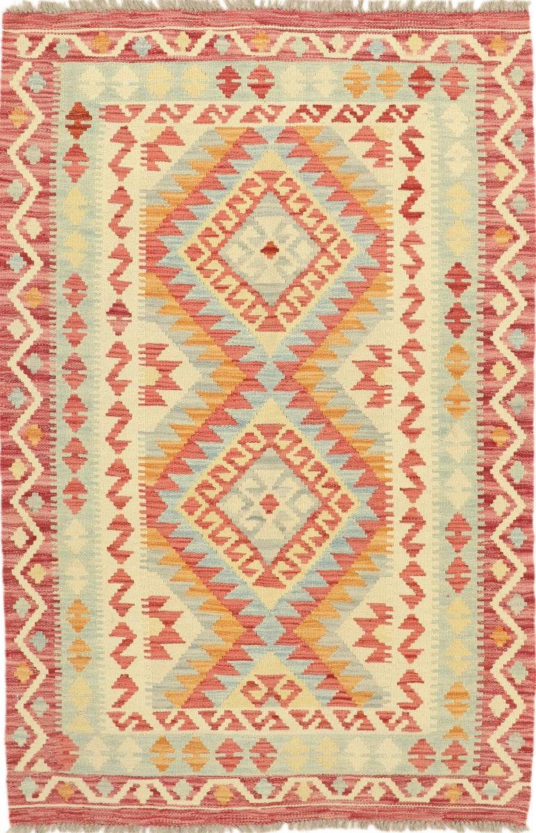 Orientteppich Kelim Afghan Heritage Trading, Moderner Nain Handgewebter 100x151 rechteckig, Orientteppich, 3 Höhe: mm
