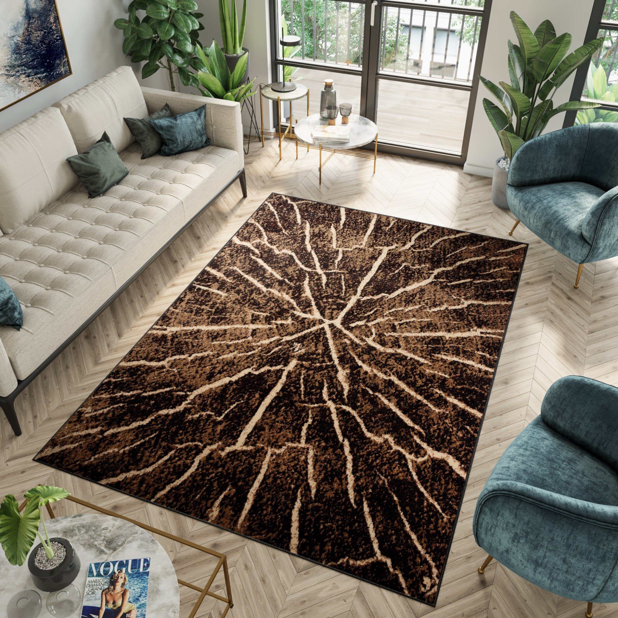 Tapiso Teppich LUXURY, rechteckig, Höhe: 8 mm, Wohnzimmer, Schlafzimmer günstig online kaufen