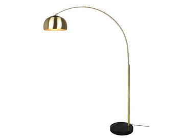 meineWunschleuchte LED Bogenlampe, Dimmfunktion, LED wechselbar, Warmweiß, große Ausladung, XXL Bogen-stehlampe gold-en ge-bogen, Höhe 200cm