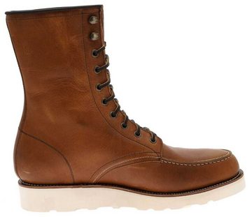 Sendra Boots MILLES CUNA HIGH Braun Stiefelette Rahmengenähte Moc-Toe Schnürstiefel