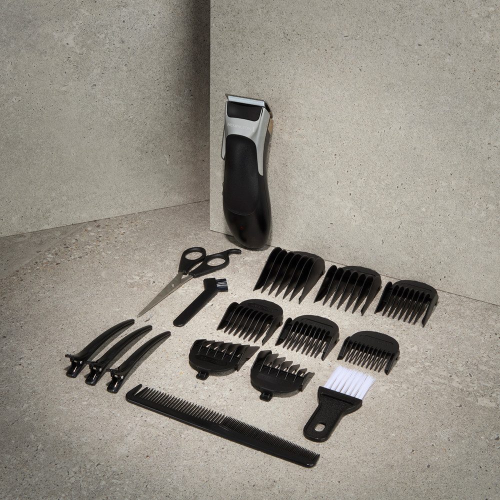 Remington Haarschneider Stylist, HC363C -, inkl. Zubehör, für Herren - 8 Kammaufsätze, kabellos, Profi-Koffer