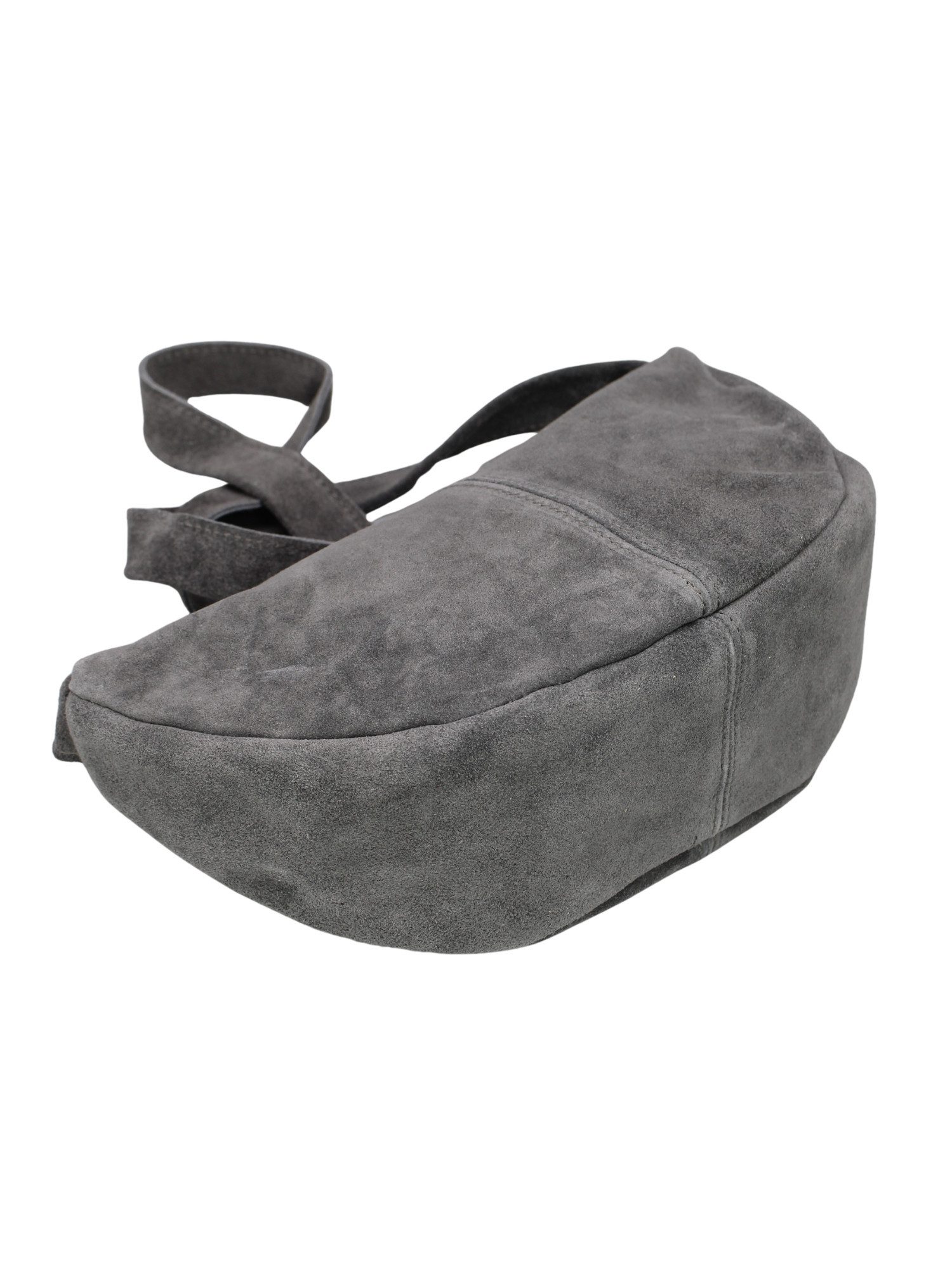BRISE TASCHE Schultertasche Wildleder-Schultertasche mit Crossbody-Riemen, Made in Italy (Kein Set, Einzeltasche), Vielseitig tragbar (Schultertasche, Crossbody, Banana Bag)