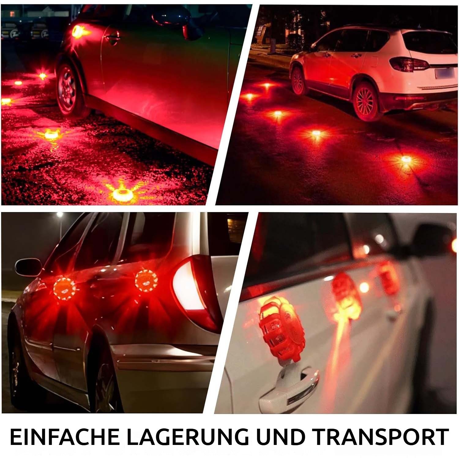 QUBEBU LED Nachtlicht LED Warnleuchte Auto Panne mit 9 Blinkmodi, Magnetfuß günstig online kaufen