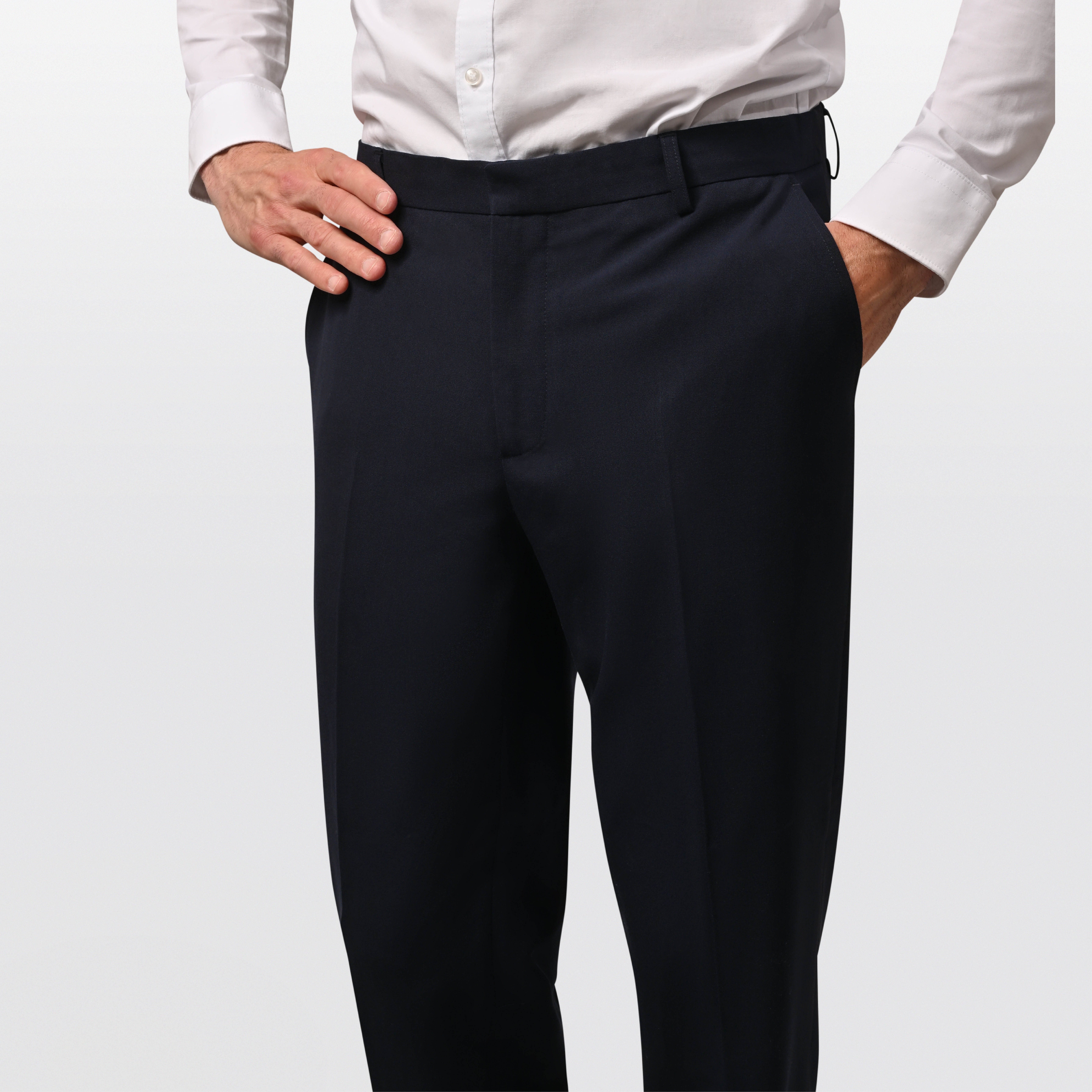 Hirschthal Anzughose Herren Business Anzughose Slim-Fit und Regular-Fit Hose in Kurz-, Lang- und Normalgrößen – Bild 4 von 5