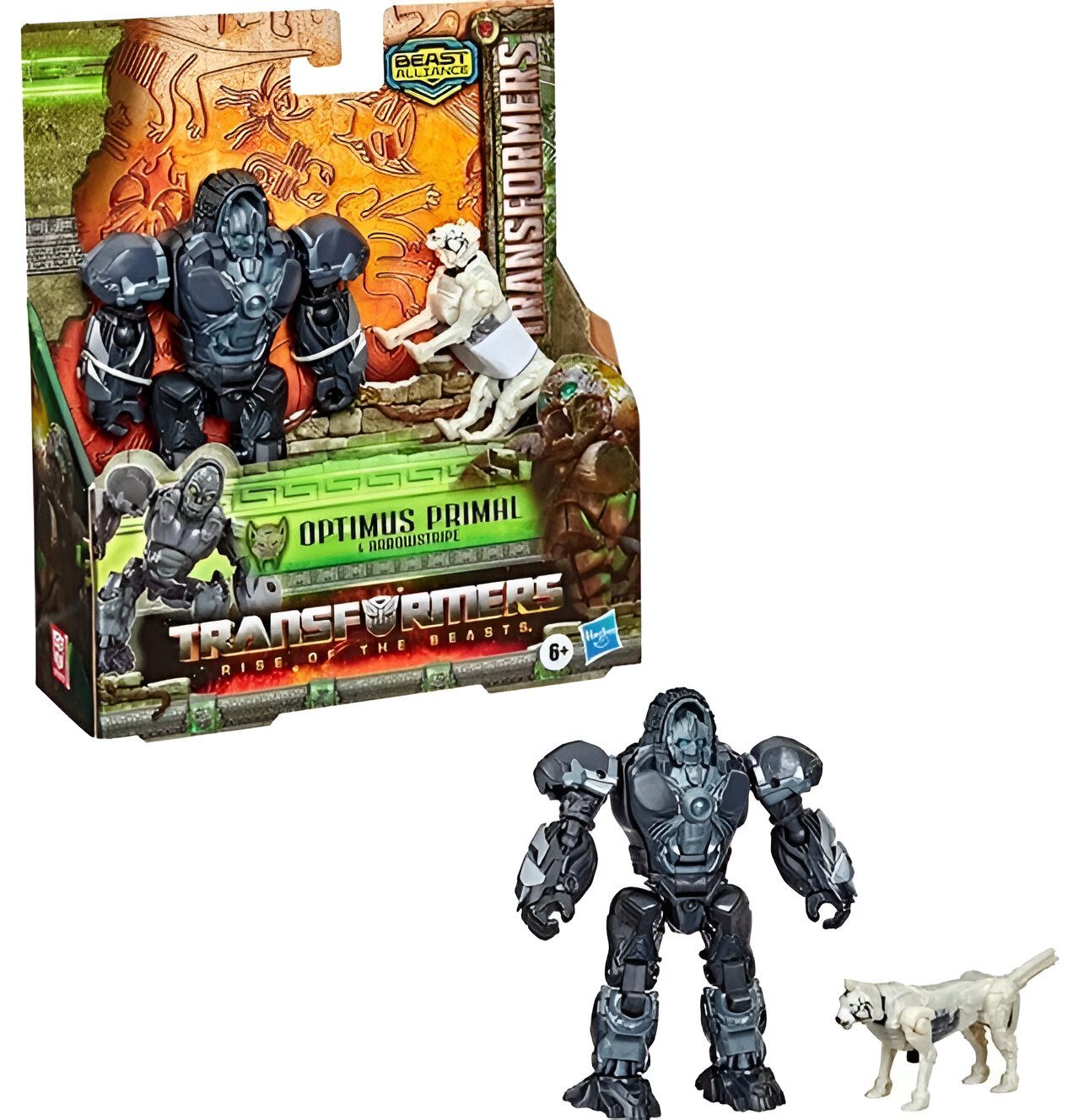 Hasbro Actionfigur Transformers Rise of the Beasts Optimus Primal Actionfigur Figur 2tlg.