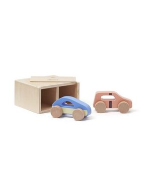 Kids Concept Spiel-Parkgarage Spielzeugauto Zubehör Garage mit zwei Autos Aiden