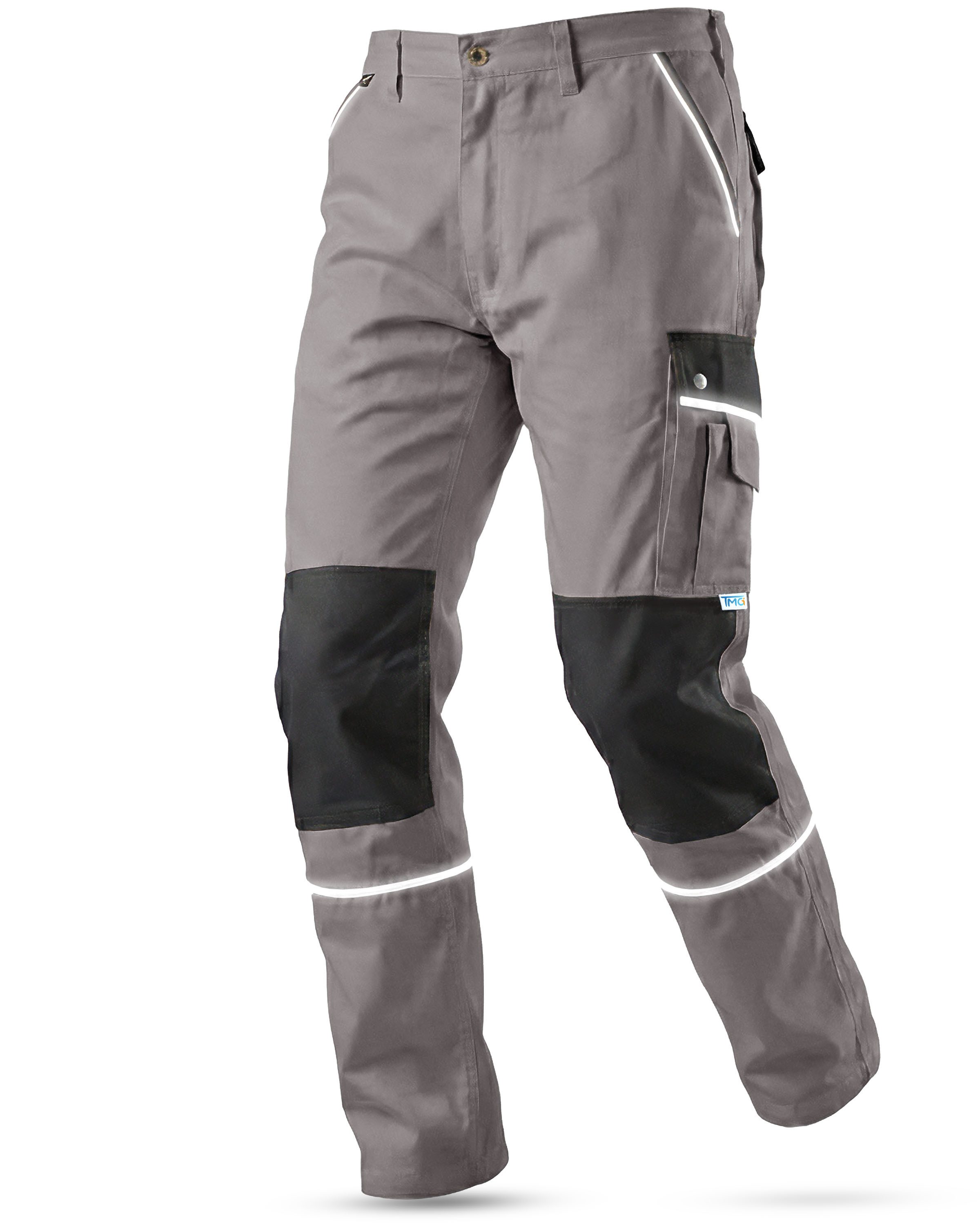 TMG International Arbeitshose Arbeitshose Bundhose Cargohose Style Arbeitshose Herren mit Kniepolstertaschen in Übergrößen erhältlich
