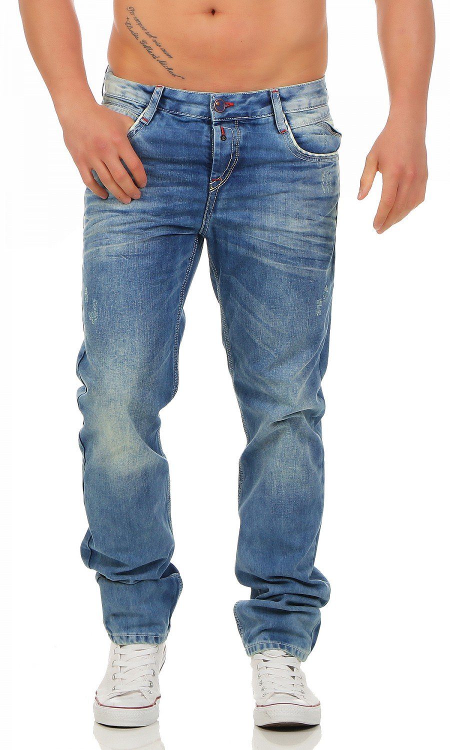 Cipo & Baxx Regular-fit-Jeans Cipo & Baxx C-1068 Regular Fit Herren Jeans