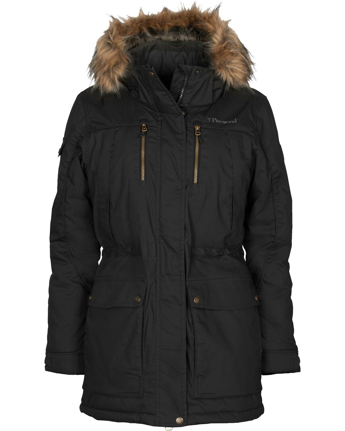 Damen Parka Pinewood Black Winterjacke Finnveden