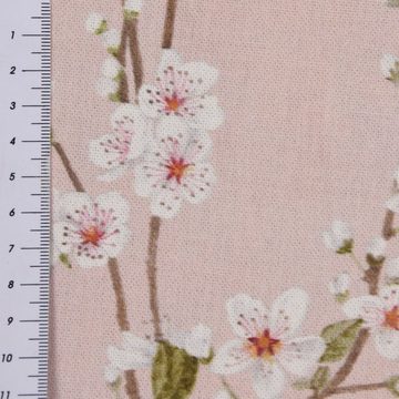Prestigious Textiles Stoff Dekostoff Baumwolle Mandelblütenzweige rosa 140cm